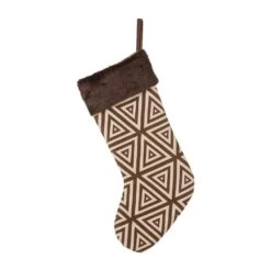 20 In. L Christmas Stocking With Faux Fur Cuff 10 20 In. L Christmas Stocking With Faux Fur Cuff -The Home Depot Shop glitzhome christmas stockings 1113004458 44 1000