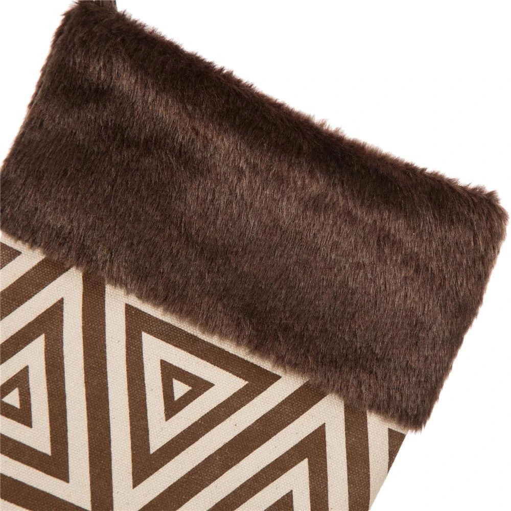 20 In. L Christmas Stocking With Faux Fur Cuff 3 20 In. L Christmas Stocking With Faux Fur Cuff - Image 3