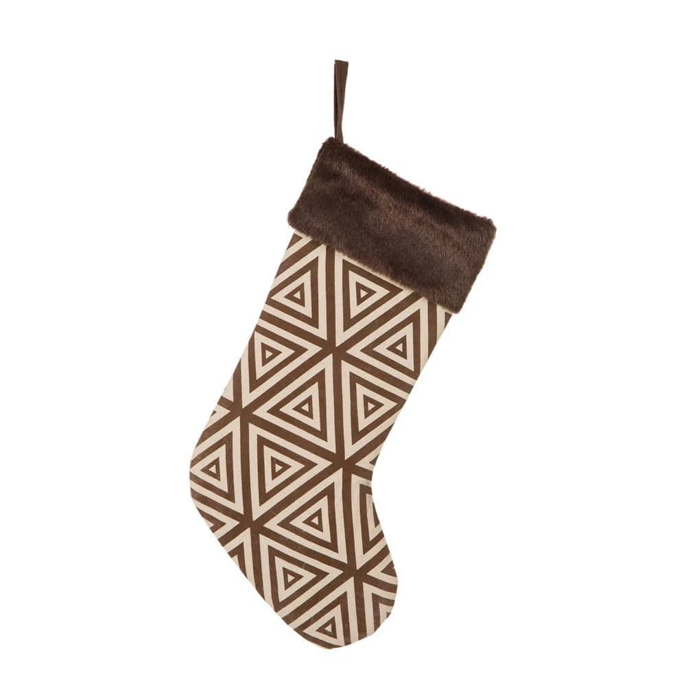 20 In. L Christmas Stocking With Faux Fur Cuff 1 20 In. L Christmas Stocking With Faux Fur Cuff
