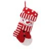 20 In. Polyester/Acrylic Hooked 3D Snowman Christmas Stocking