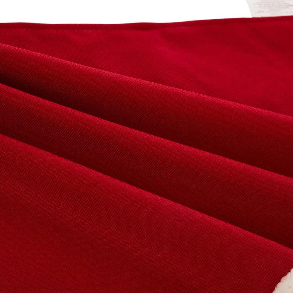 Set Of 2 Fabric Christmas Decoration (48 In. Tree Skirt And Stocking)- Merry Christmas 5 Set Of 2 Fabric Christmas Decoration (48 In. Tree Skirt And Stocking)- Merry Christmas - Image 5