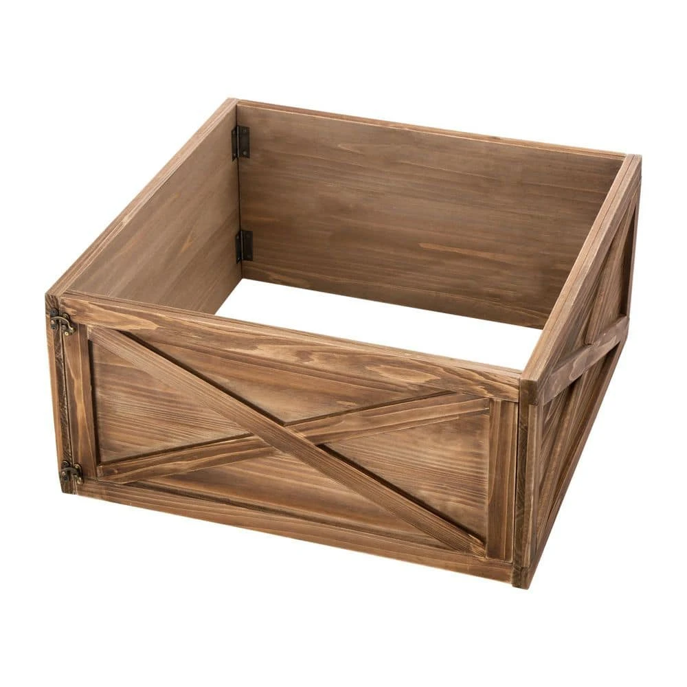 22.09 In. L Natural Wooden Tree Collar (KD) 1 22.09 In. L Natural Wooden Tree Collar (KD)