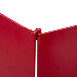 26 In. D Red Hexagonal Metal Cutout Snowflake Tree Collar With Light String (KD) -The Home Depot Shop glitzhome christmas tree collars 2010600025 1f 1000