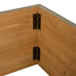 26 In. D Warm Gray Wooden Tree Collar (KD) -The Home Depot Shop glitzhome christmas tree collars 2010600033 44 1000