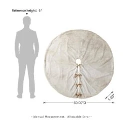 60 In. D Oversized Milk Coffee Brown Reversible Faux Rabbit Fur/Korean Fleece Christmas Tree Skirt 10 60 In. D Oversized Milk Coffee Brown Reversible Faux Rabbit Fur/Korean Fleece Christmas Tree Skirt -The Home Depot Shop glitzhome christmas tree skirts 2020100013 c3 1000