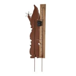 36 In. H Lighted Wooden Gnome Snow Gauge Yard Stake Or Wall Decor (KD, 2 Function) -The Home Depot Shop glitzhome christmas yard decorations 2010200019 fa 1000
