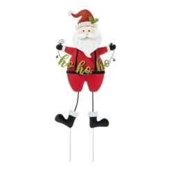 36 In. H Metal Santa HOHOHO Christmas Yard Decor Yard Stake
