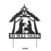 30 In. H Christmas Metal Silhouette Nativity Yard Stake Or Wall Décor