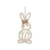 16 In. Easter Wooden Monogram Hanging Bunny - W