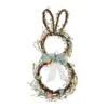24.5 In. H Easter Bunny Shaped Wreath With Eggs And Satin Ribbon Bow