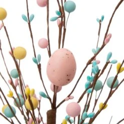 18 In. H Easter Eggs Table Tree -The Home Depot Shop glitzhome easter decorations 1803203461 1f 1000