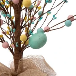 18 In. H Easter Eggs Table Tree -The Home Depot Shop glitzhome easter decorations 1803203461 4f 1000
