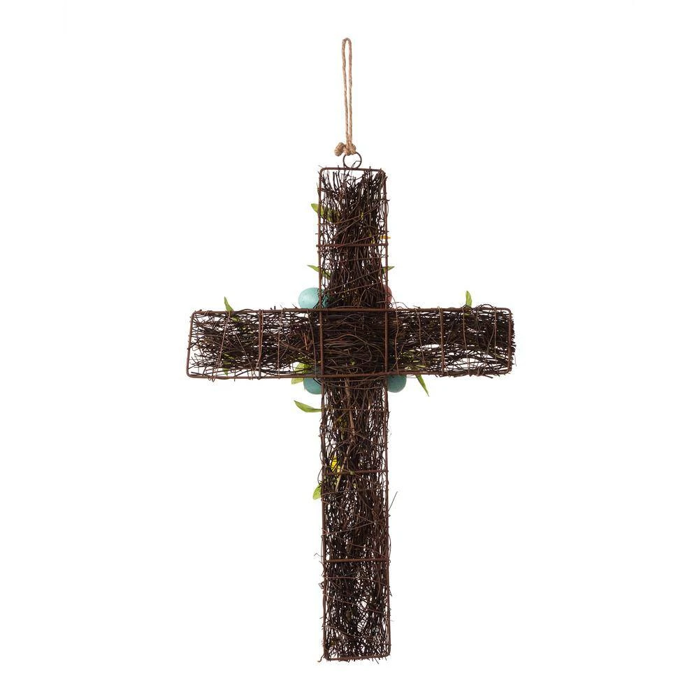 18 In. H Easter Floral Cross 3 18 In. H Easter Floral Cross - Image 3