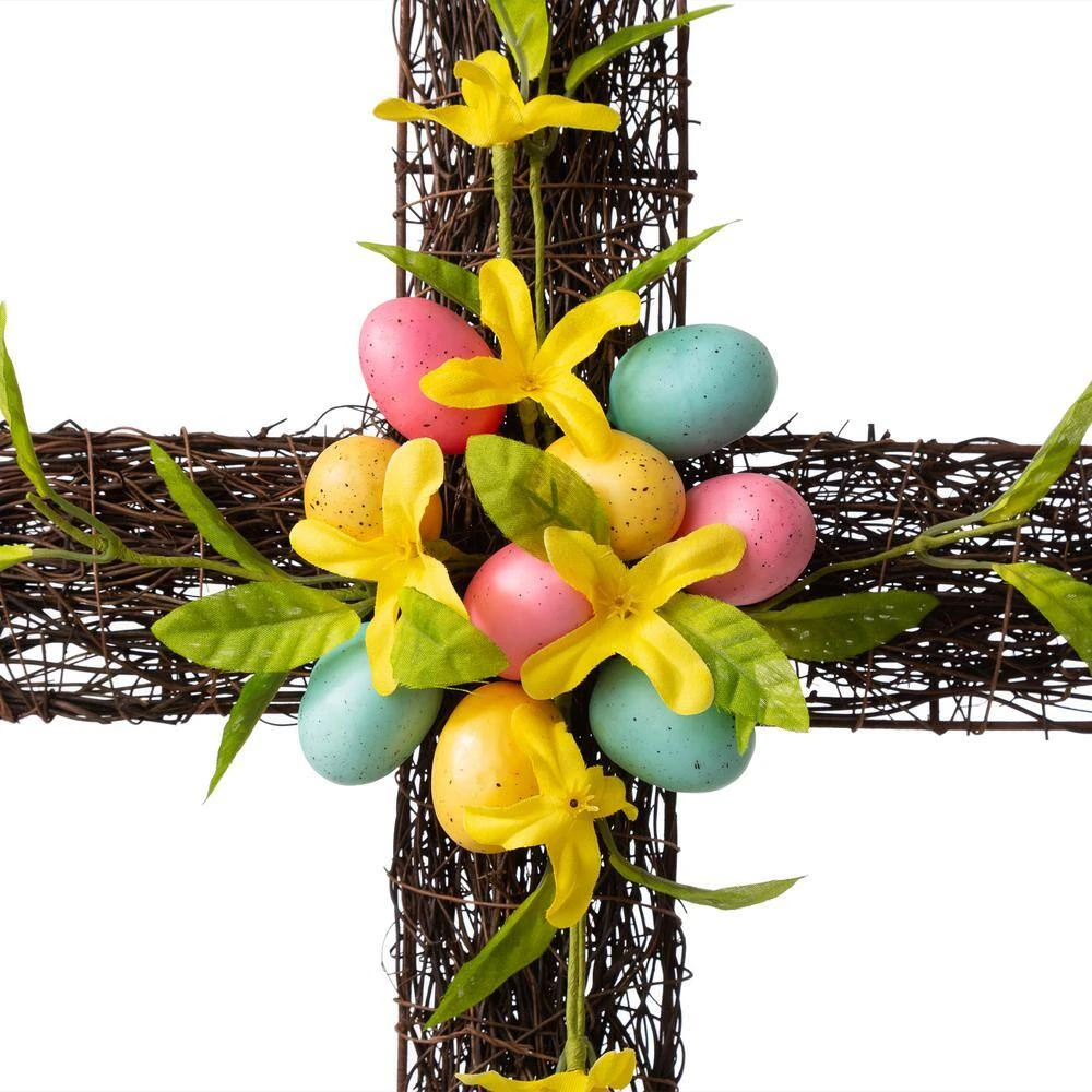 18 In. H Easter Floral Cross 2 18 In. H Easter Floral Cross - Image 2