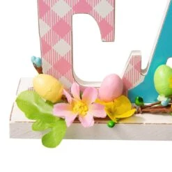 16 In. L X 5.79 In. H Wooden Easter Table Decor 11 16 In. L X 5.79 In. H Wooden Easter Table Decor -The Home Depot Shop glitzhome easter decorations 2006600010 fa 1000