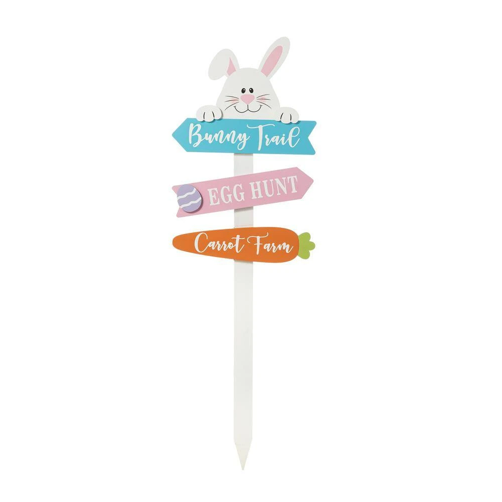 36 In.H Wooden Easter Bunny Yard Stake (KD) 1 36 In.H Wooden Easter Bunny Yard Stake (KD)