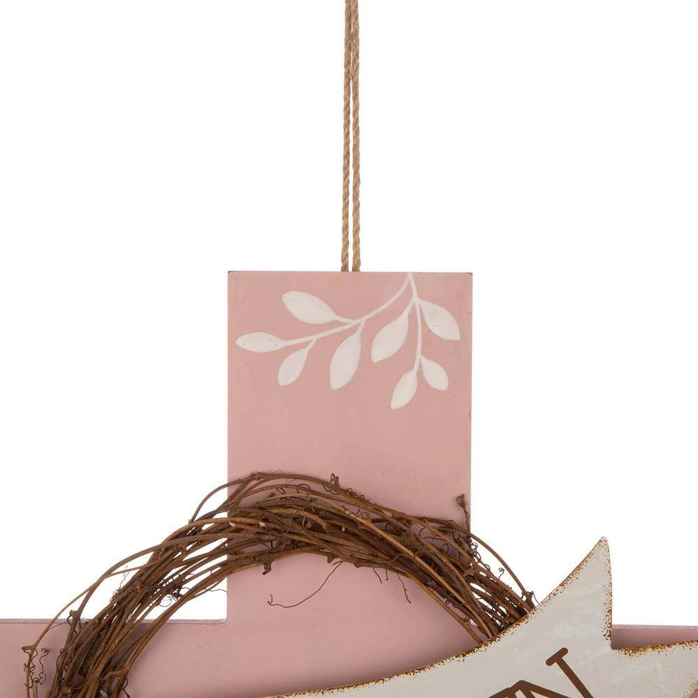 32 In. H Easter Wooden/Metal Cross Yard Stake Or Wall Decor (KD, 2-Function) 3 32 In. H Easter Wooden/Metal Cross Yard Stake Or Wall Decor (KD, 2-Function) - Image 3