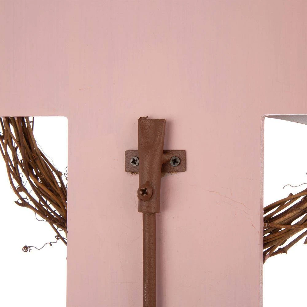 32 In. H Easter Wooden/Metal Cross Yard Stake Or Wall Decor (KD, 2-Function) 6 32 In. H Easter Wooden/Metal Cross Yard Stake Or Wall Decor (KD, 2-Function) - Image 6