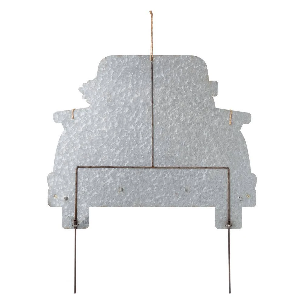 26"H Easter Metal Truck Yard Stake Or Wall Decor Or Standing Decor (KD, Three Functions) 7 26"H Easter Metal Truck Yard Stake Or Wall Decor Or Standing Decor (KD, Three Functions) - Image 7