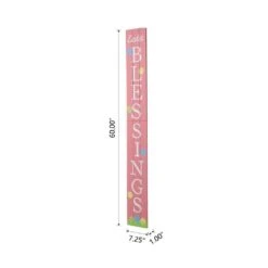 60 In. H Easter Wooden Blessings Porch Sign (KD) -The Home Depot Shop glitzhome easter decorations 2006700009 c3 1000