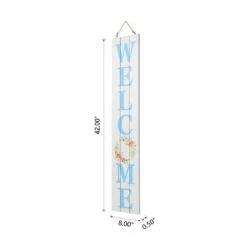 42 In. H Wooden Double Sided Happy Easter And Welcome MDF Porch Sign 9 42 In. H Wooden Double Sided Happy Easter And Welcome MDF Porch Sign -The Home Depot Shop glitzhome easter decorations 2006700010 4f 1000