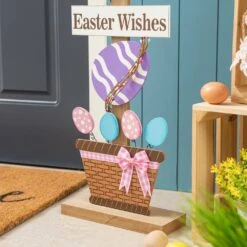 35.5 In. H Easter Wooden Bunny And Eggs Porch Decor 13 35.5 In. H Easter Wooden Bunny And Eggs Porch Decor -The Home Depot Shop glitzhome easter decorations 2006700023 44 1000