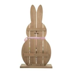 30 In.H Easter Wooden Bunny Porch Decor -The Home Depot Shop glitzhome easter decorations 2006700024 66 1000