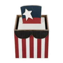 24 In. H Double Sided Wooden Porch Decor Easter And July 4th -The Home Depot Shop glitzhome easter decorations 2006700029 1f 1000