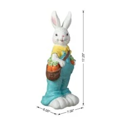 17.25 In. H Easter Resin Bunny Boy Table Decor With Carrot 14 17.25 In. H Easter Resin Bunny Boy Table Decor With Carrot -The Home Depot Shop glitzhome easter decorations 2006900016 c3 1000