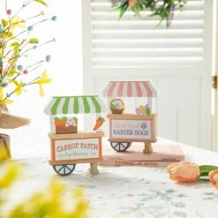 6 In. H S/2 Easter Wooden Booths Table Decor 13 6 In. H S/2 Easter Wooden Booths Table Decor -The Home Depot Shop glitzhome easter decorations 2006900019 31 1000