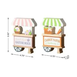 6 In. H S/2 Easter Wooden Booths Table Decor 10 6 In. H S/2 Easter Wooden Booths Table Decor -The Home Depot Shop glitzhome easter decorations 2006900019 c3 1000