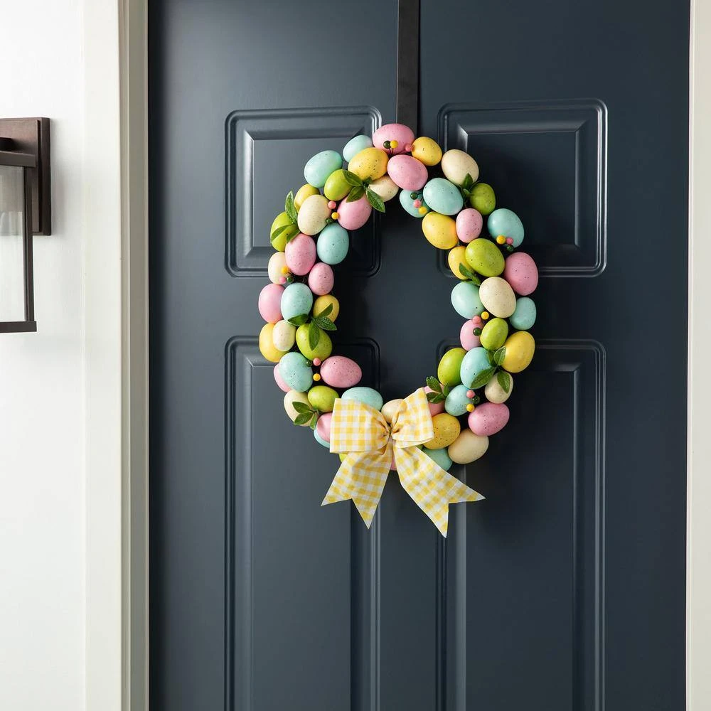 18in. D Easter Egg Shaped Eggs Wreath 9 18in. D Easter Egg Shaped Eggs Wreath - Image 9