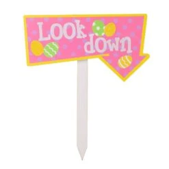 14 In. H Wooden Easter Path Sign (Set Of 3) -The Home Depot Shop glitzhome easter decorations 2019400006 4f 1000