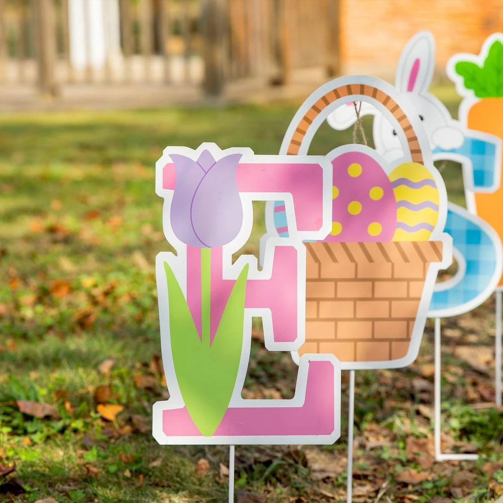 49.5 In. L Easter Icon Metal Yard Stake (Set Of 6) 7 49.5 In. L Easter Icon Metal Yard Stake (Set Of 6) - Image 7