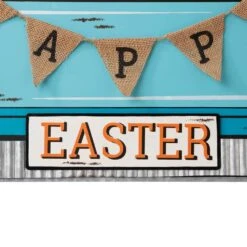 26 In. H Easter Metal Truck Yard Stake Or Wall Decor Or Standing Decor (KD, 3 Functions) -The Home Depot Shop glitzhome easter decorations gh2006700002 fa 1000