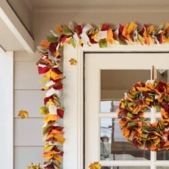 6 Ft. L Fall Multi Color Felt Garland 10 6 Ft. L Fall Multi Color Felt Garland -The Home Depot Shop glitzhome fall garlands 2029900002 1f 1000