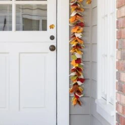 6 Ft. L Fall Multi Color Felt Garland 11 6 Ft. L Fall Multi Color Felt Garland -The Home Depot Shop glitzhome fall garlands 2029900002 44 1000