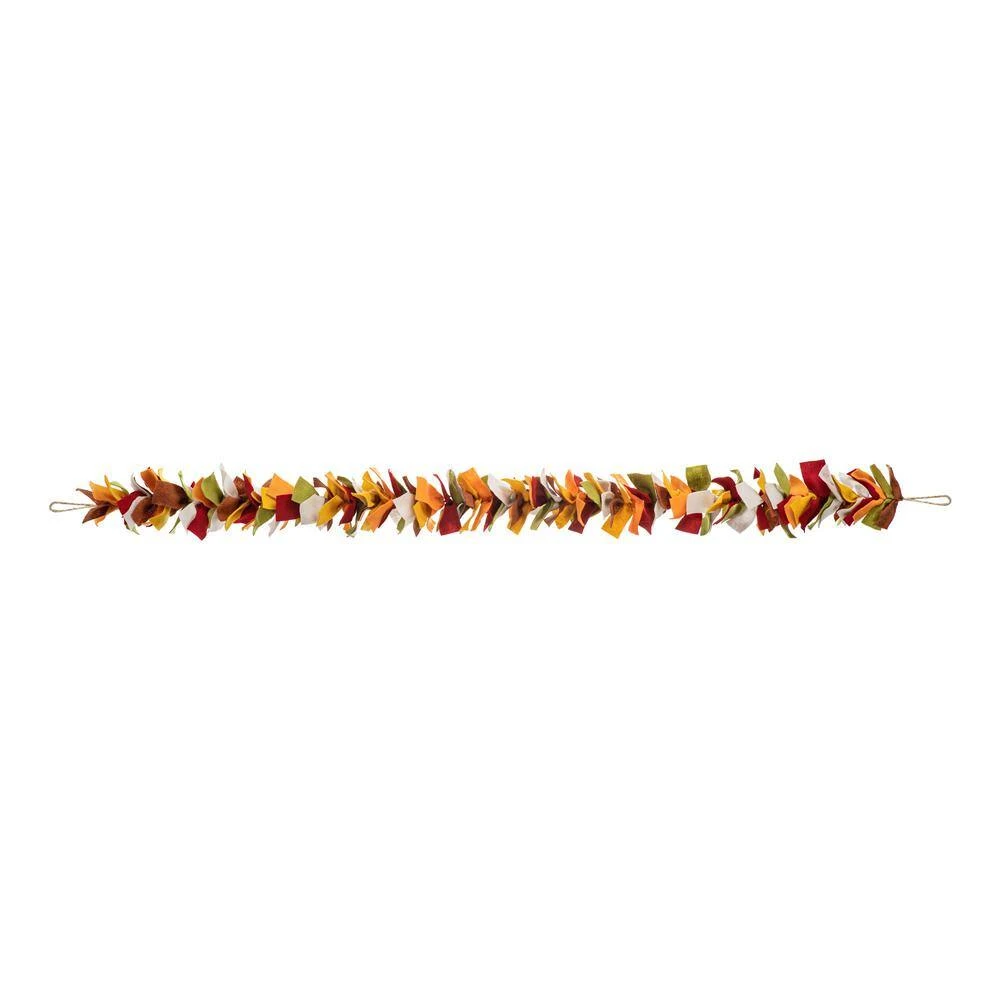 6 Ft. L Fall Multi Color Felt Garland 3 6 Ft. L Fall Multi Color Felt Garland - Image 3