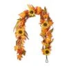 6 Ft. Fall Unlit Maple Leaf And Sunflower Garland