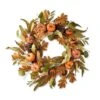 24 In. D Fall Unlit Pumpkin Leaf Floral Wreath