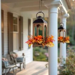 15 In. Fall Unlit Sunflower, Pinecone And Berry Wood Lantern Artificial Christmas Wreath Centerpiece 13 15 In. Fall Unlit Sunflower, Pinecone And Berry Wood Lantern Artificial Christmas Wreath Centerpiece -The Home Depot Shop glitzhome fall wreaths 2019500026 31 1000