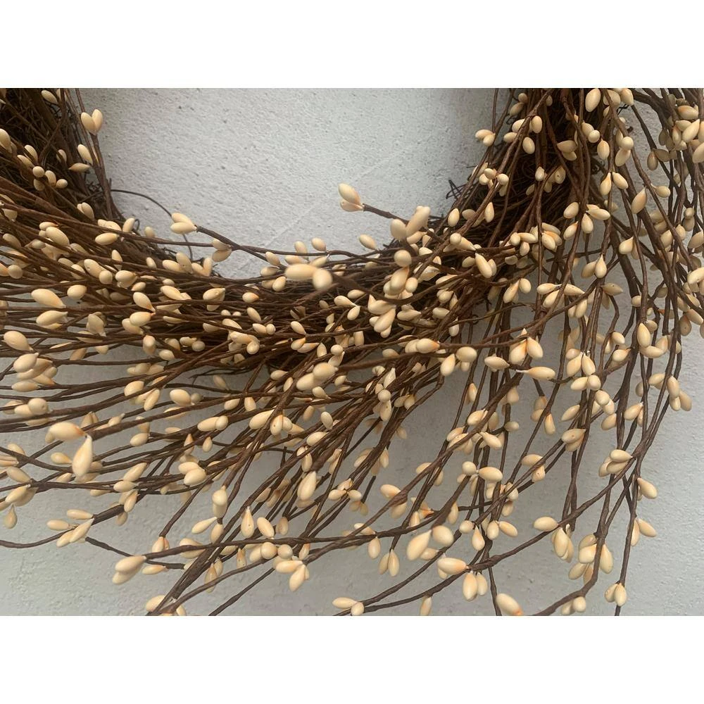 24 In. D Multi-Color Unlit Pip Berry Artificial Harvest Wreath 4 24 In. D Multi-Color Unlit Pip Berry Artificial Harvest Wreath - Image 4