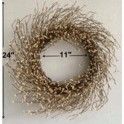24 In. D Multi-Color Unlit Pip Berry Artificial Harvest Wreath 9 24 In. D Multi-Color Unlit Pip Berry Artificial Harvest Wreath -The Home Depot Shop glitzhome fall wreaths lkw20202cr 44 1000
