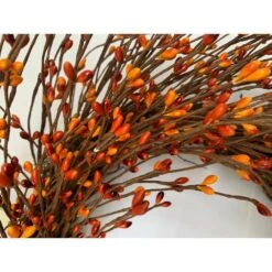 24 In. Unlit Artificial Harvest Wreath With Yellow And Orange Pip Berries -The Home Depot Shop glitzhome fall wreaths lkw20202or 4f 1000