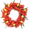 20 In. Multi-Color Unlit Tulip Artificial Harvest Wreath
