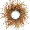 26 In. Orange Unlit Tail Berry Artificial Harvest Wreath