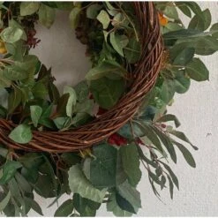 26 In. D Hydrangea Foliage Artificial Harvest Wreath 8 26 In. D Hydrangea Foliage Artificial Harvest Wreath -The Home Depot Shop glitzhome fall wreaths lkw20217 1f 1000