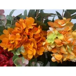 26 In. D Hydrangea Foliage Artificial Harvest Wreath 7 26 In. D Hydrangea Foliage Artificial Harvest Wreath -The Home Depot Shop glitzhome fall wreaths lkw20217 4f 1000