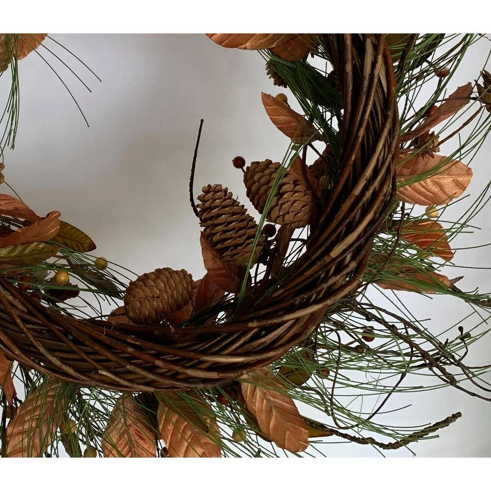 24 In. D Berry Pinecone Artificial Harvest Wreath 4 24 In. D Berry Pinecone Artificial Harvest Wreath - Image 4