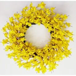 24 In. D Forsythia Artificial Harvest Wreath